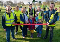 The Grand Openning - The Friends of Denehurst Park with Groundwork Landscapes Ltd, sponsors H Bell & Son and the RBC Project Manager 